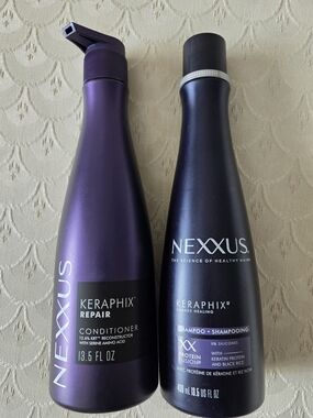 Nexxus Keraphix Repair Shampoo & Conditioner Set – Purple & Black